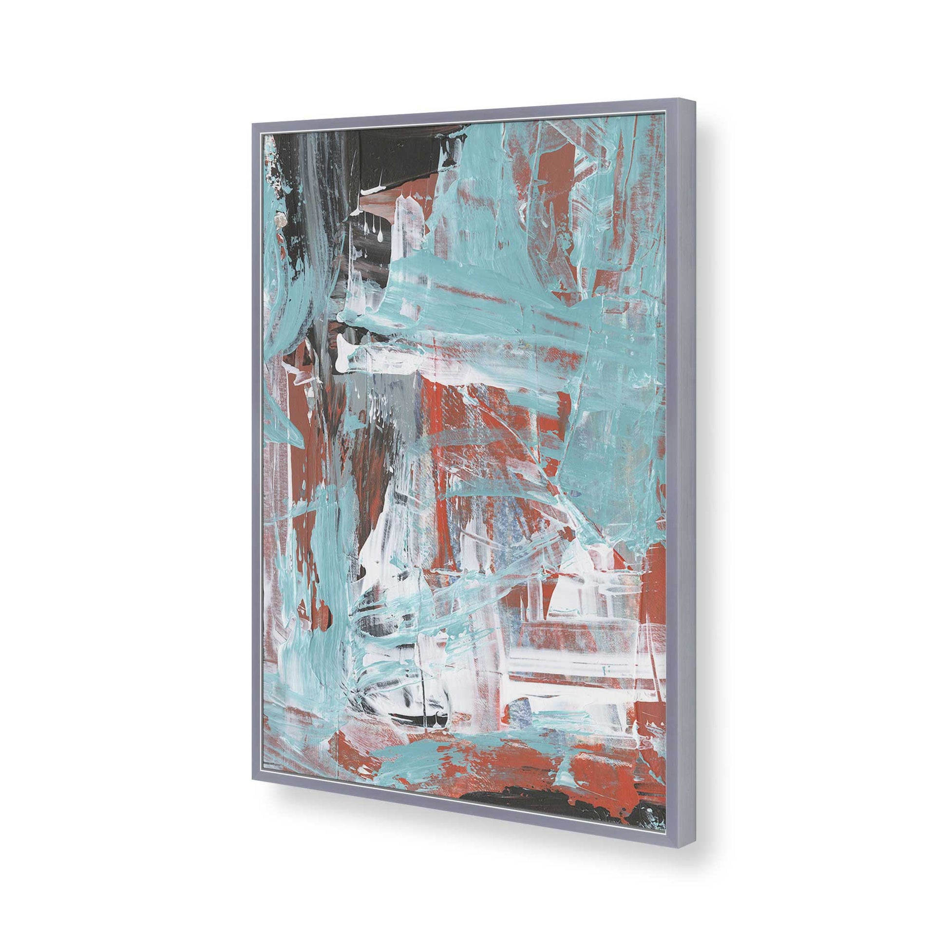 [Color:Polished Chrome], Picture of art in a Polished Chrome frame of the corner