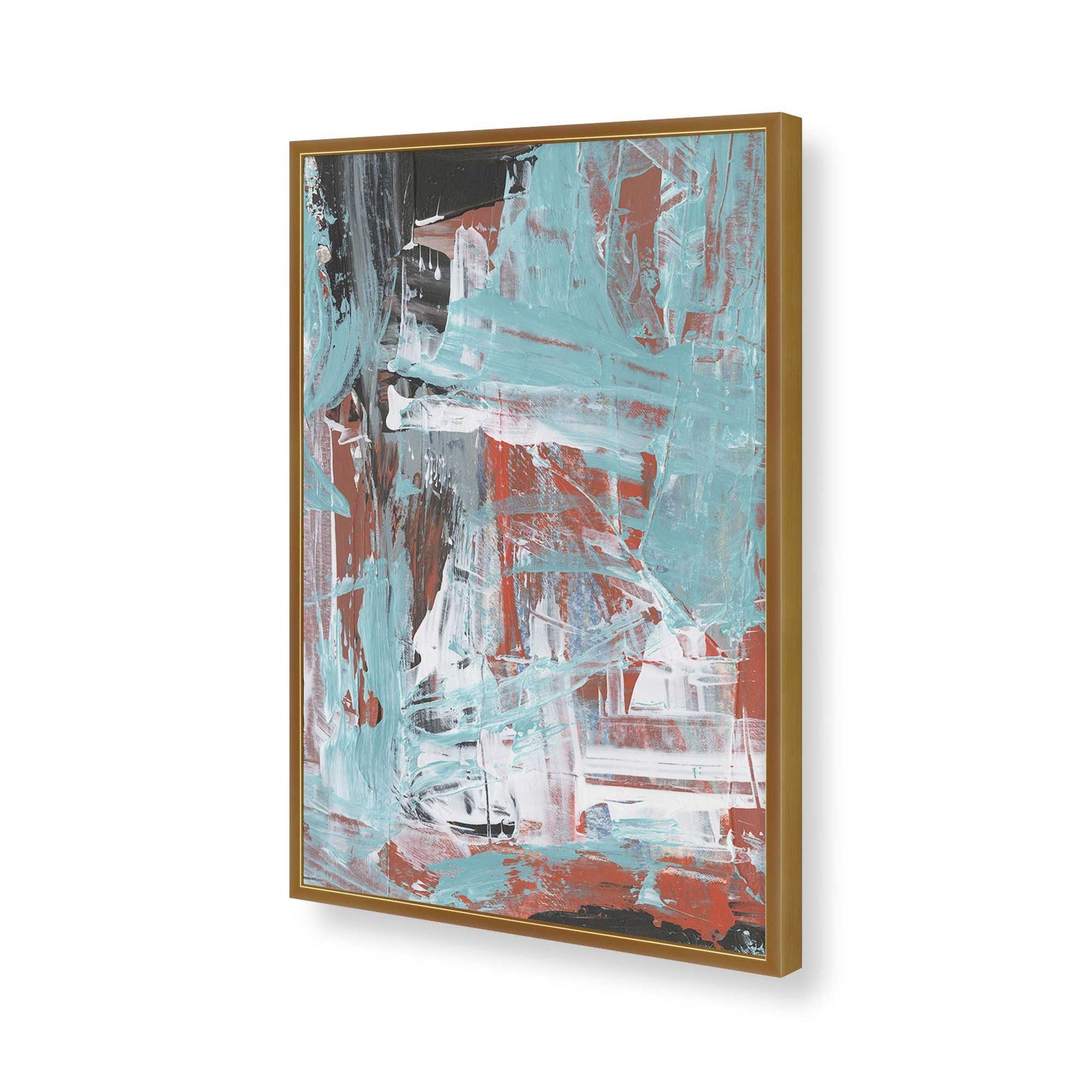 [Color:Polished Gold], Picture of art in a Polished Gold frame of the corner