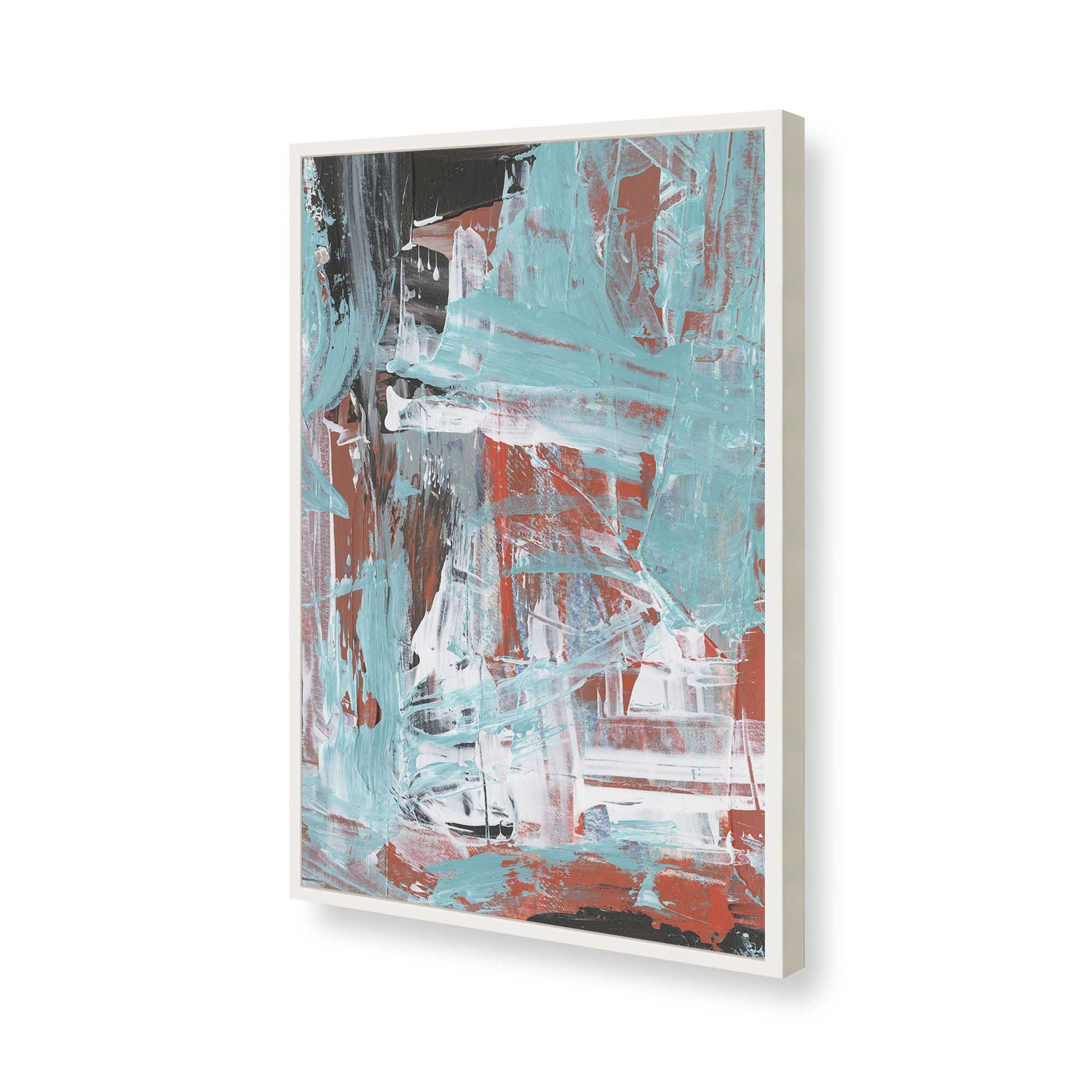 [Color:Opaque White], Picture of art in a Opaque White frame of the corner