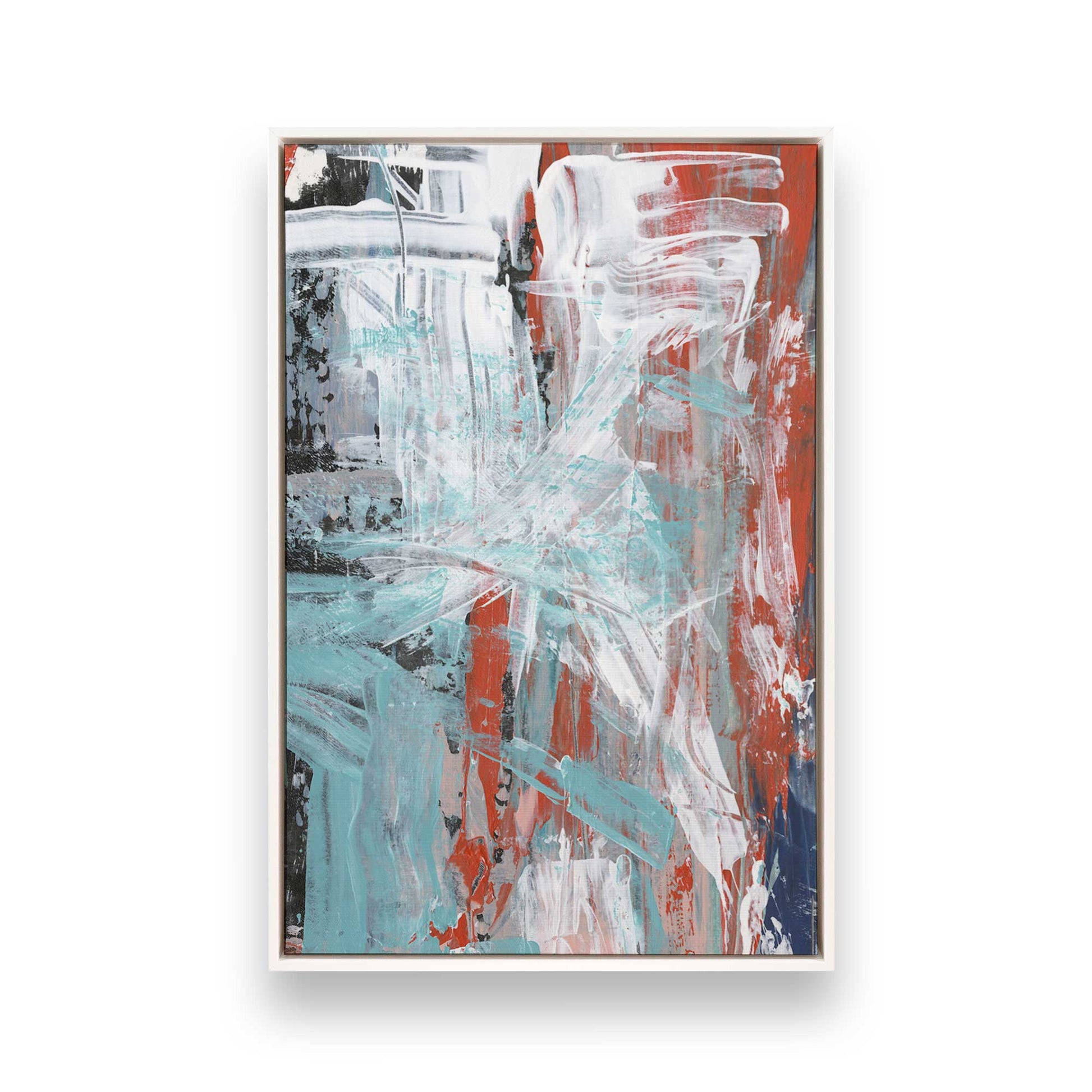 [Color:Opaque White], Picture of art in a White frame