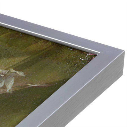 [Color:Polished Chrome], Picture of art in a Polished Chrome frame at an angle