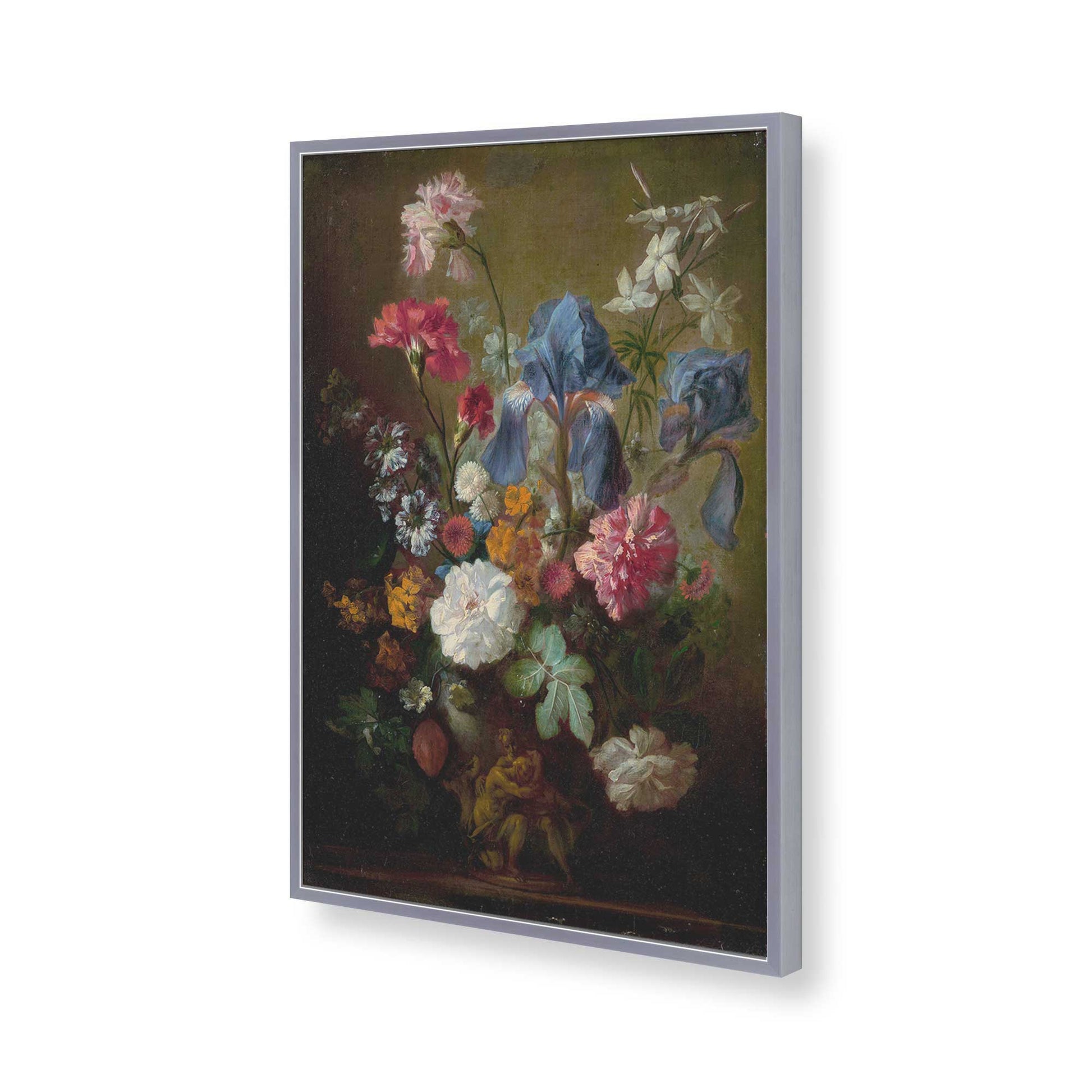 [Color:Polished Chrome], Picture of art in a Polished Chrome frame of the corner
