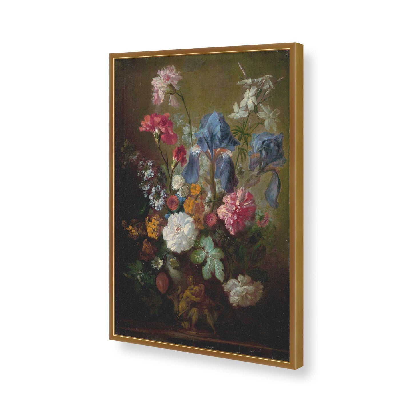 [Color:Polished Gold], Picture of art in a Polished Gold frame of the corner