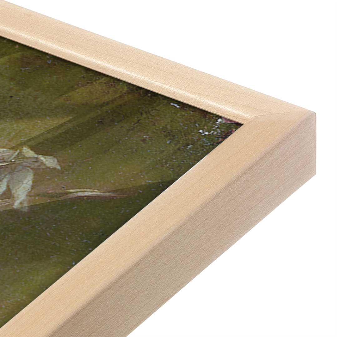 [Color:Raw Maple], Picture of art in a Raw Maple frame at an angle