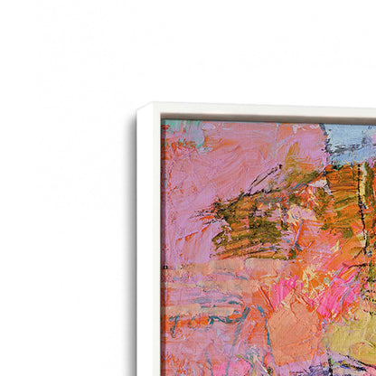 [Color:Opaque White], Picture of art in a White frame at an angle