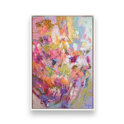 [Color:Opaque White], Picture of art in a White frame