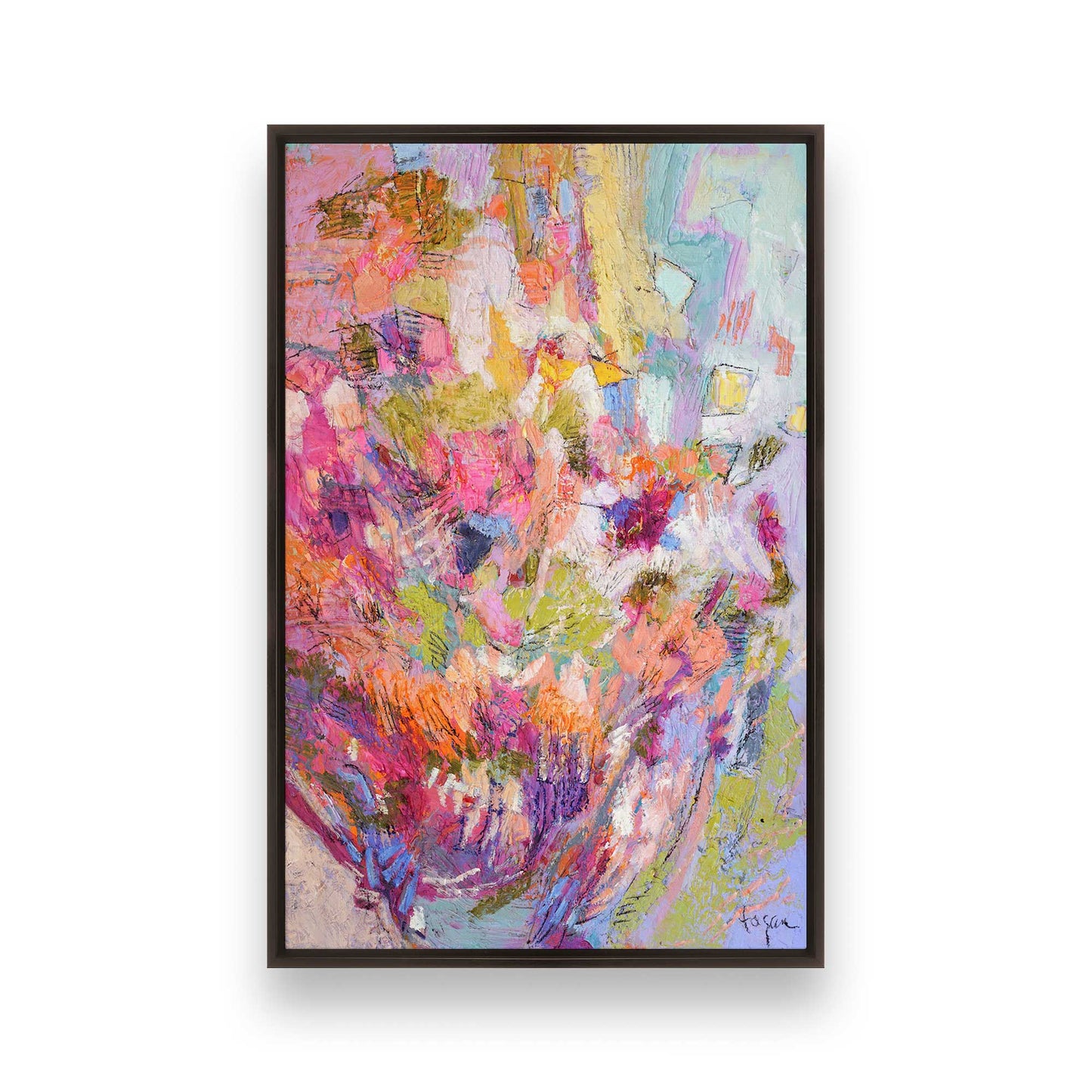 [Color:Espresso], Picture of art in a Espresso frame