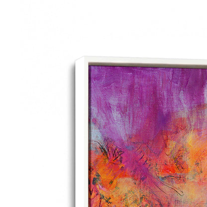 [Color:Opaque White], Picture of art in a White frame at an angle