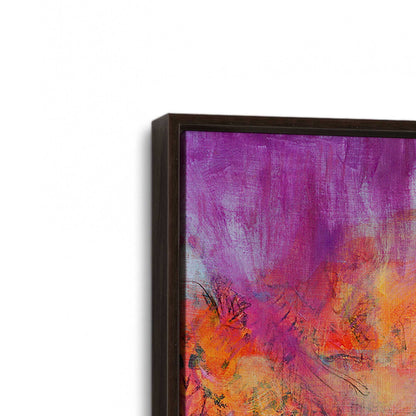 [Color:Espresso], Picture of art in a Espresso frame at an angle