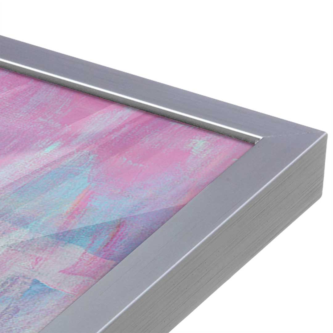 [Color:Polished Chrome], Picture of art in a Polished Chrome frame at an angle