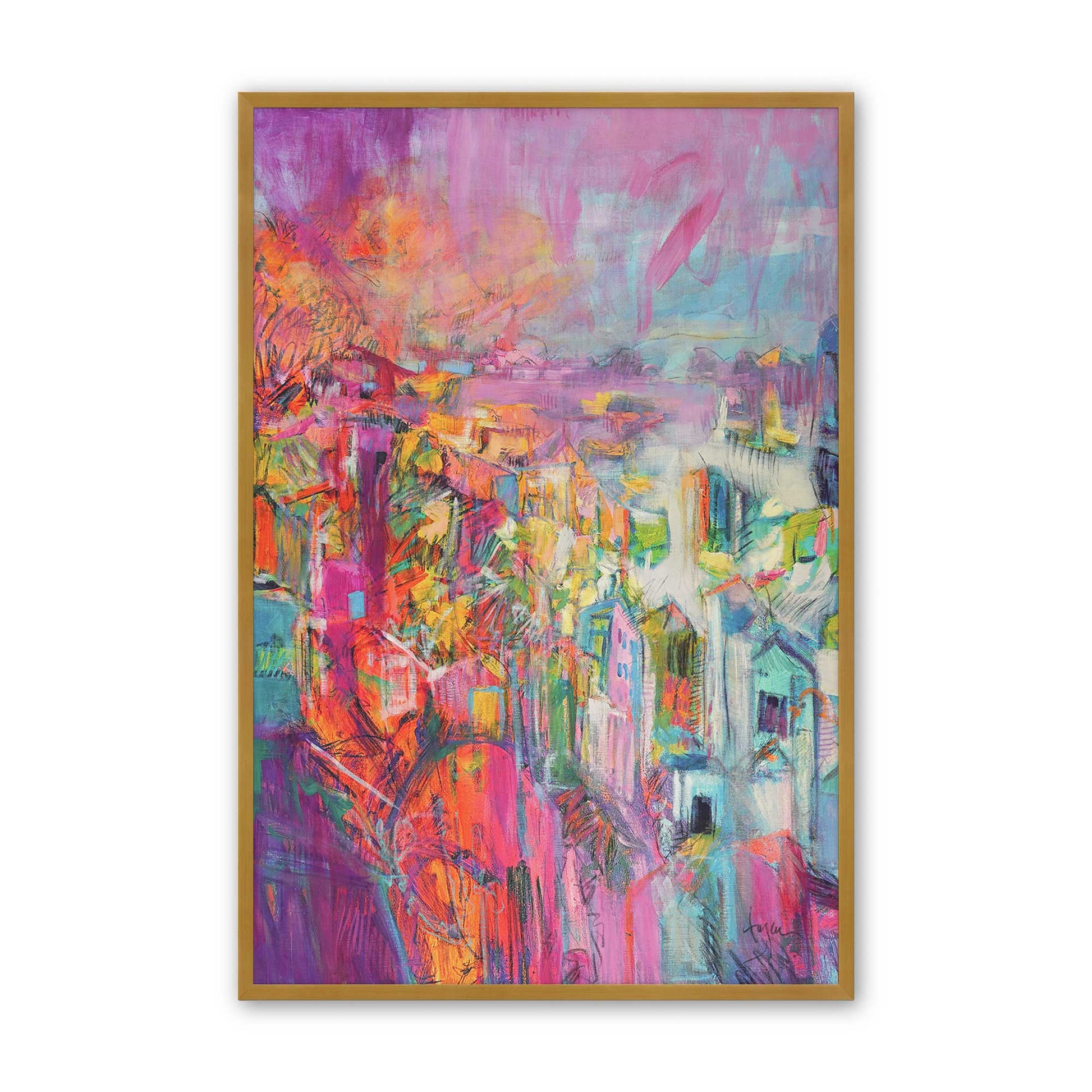 [Color:Polished Gold], Picture of art in a Polished Gold frame