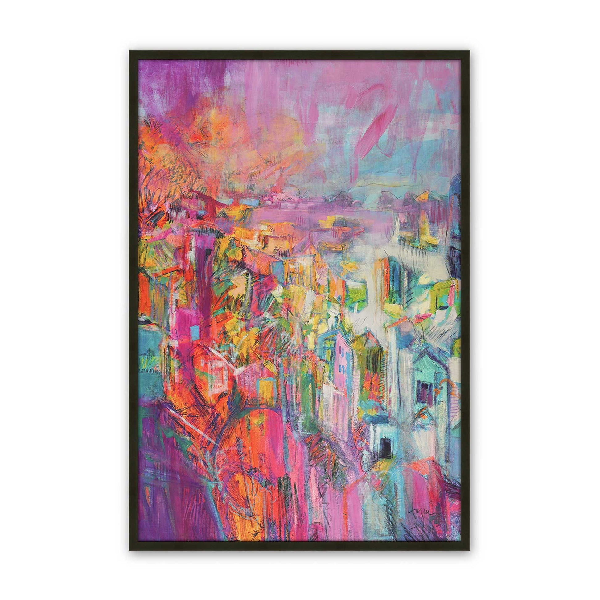 [Color:Satin Black], Picture of art in a Satin Black frame