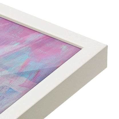 [Color:Opaque White], Picture of art in a Opaque White frame at an angle