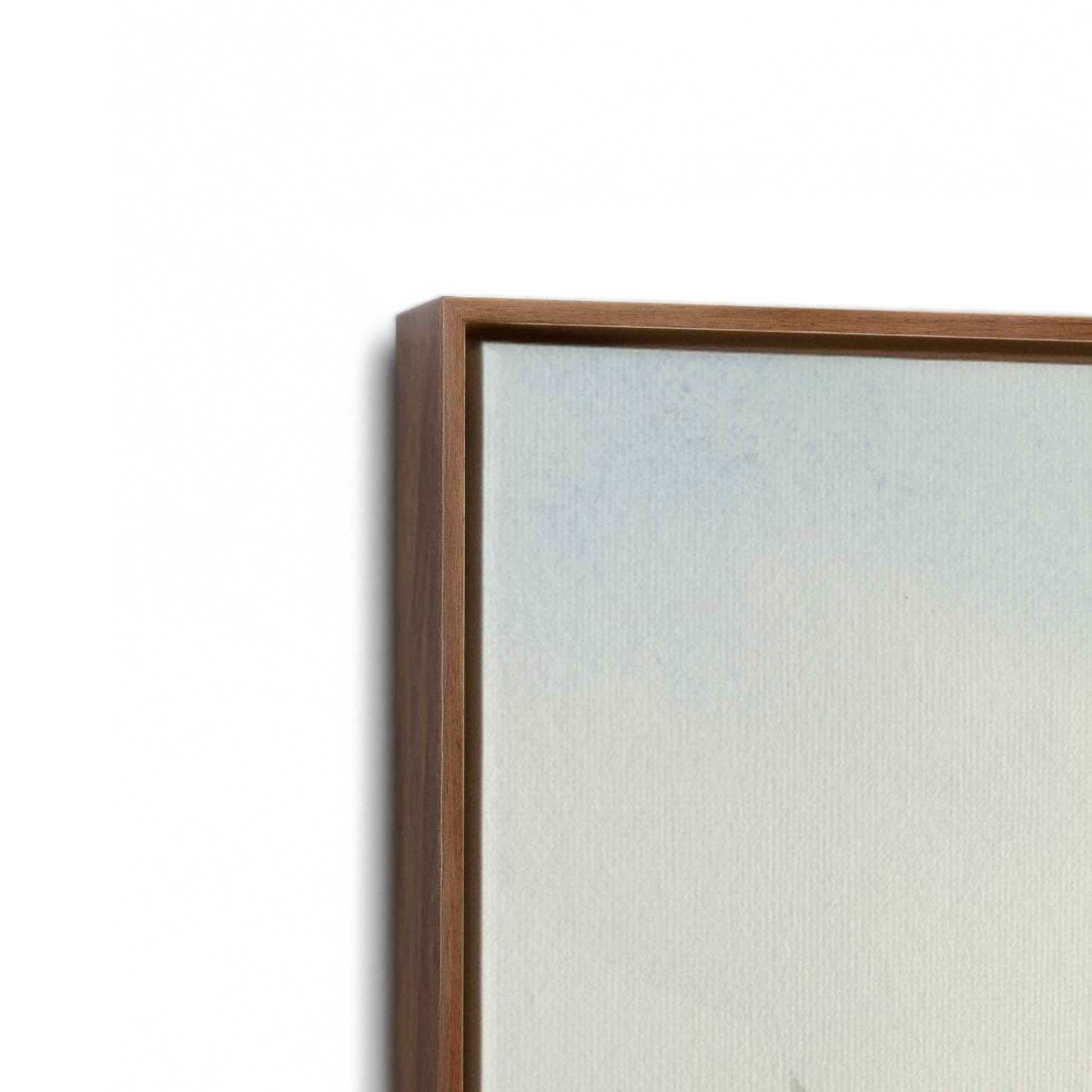 [Color:Walnut], Picture of art in a Walnut frame at an angle