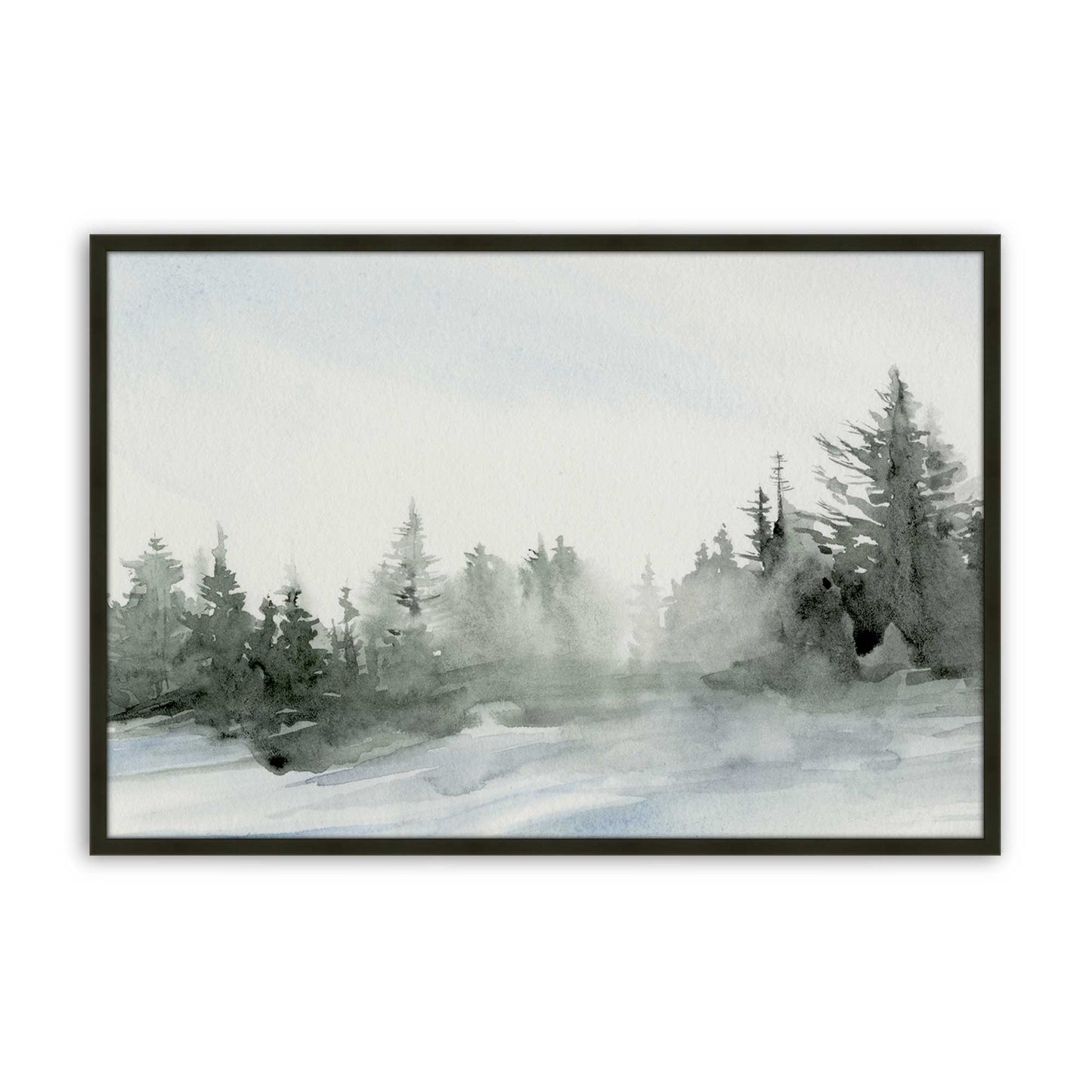 [Color:Satin Black], Picture of art in a Satin Black frame