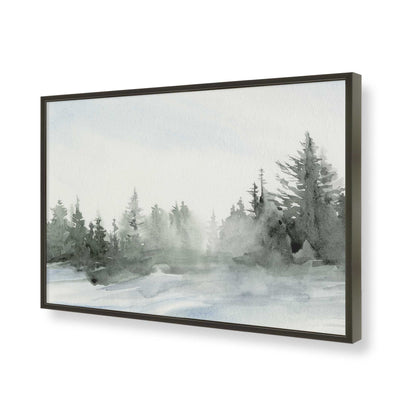 [Color:Satin Black], Picture of art in a Satin Black frame of the corner