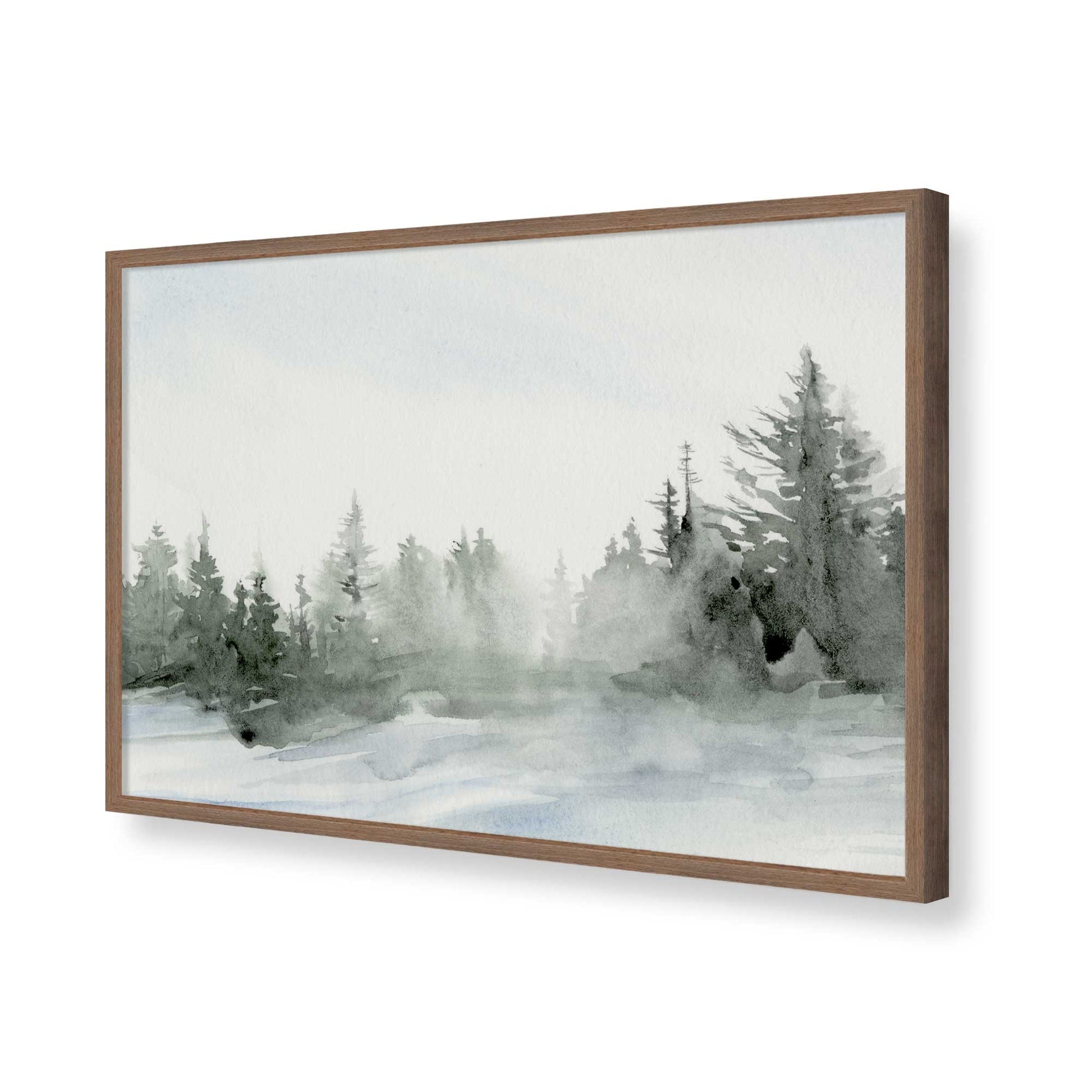 [Color:Walnut], Picture of art in a Walnut frame of the corner