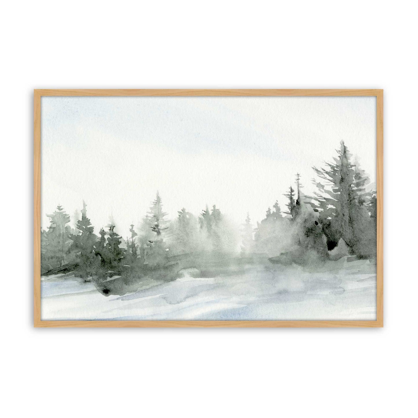 [Color:American Maple], Picture of art in a American Maple frame