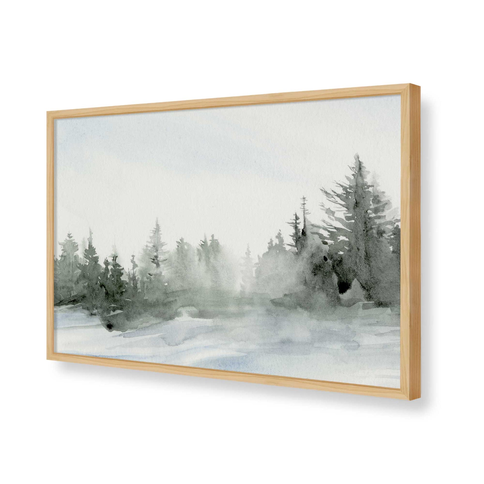 [Color:American Maple], Picture of art in a American Maple frame of the corner