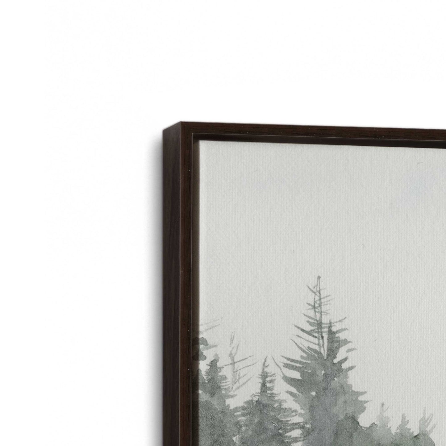 [Color:Espresso], Picture of art in a Espresso frame at an angle