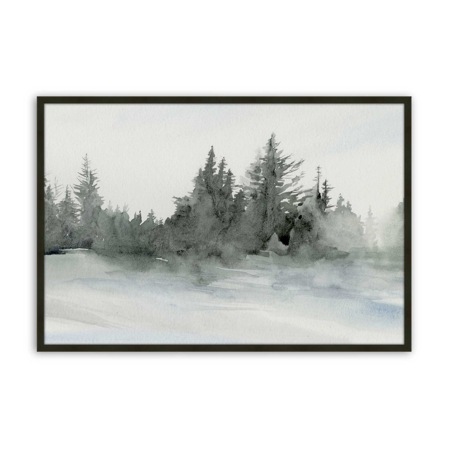 [Color:Satin Black], Picture of art in a Satin Black frame