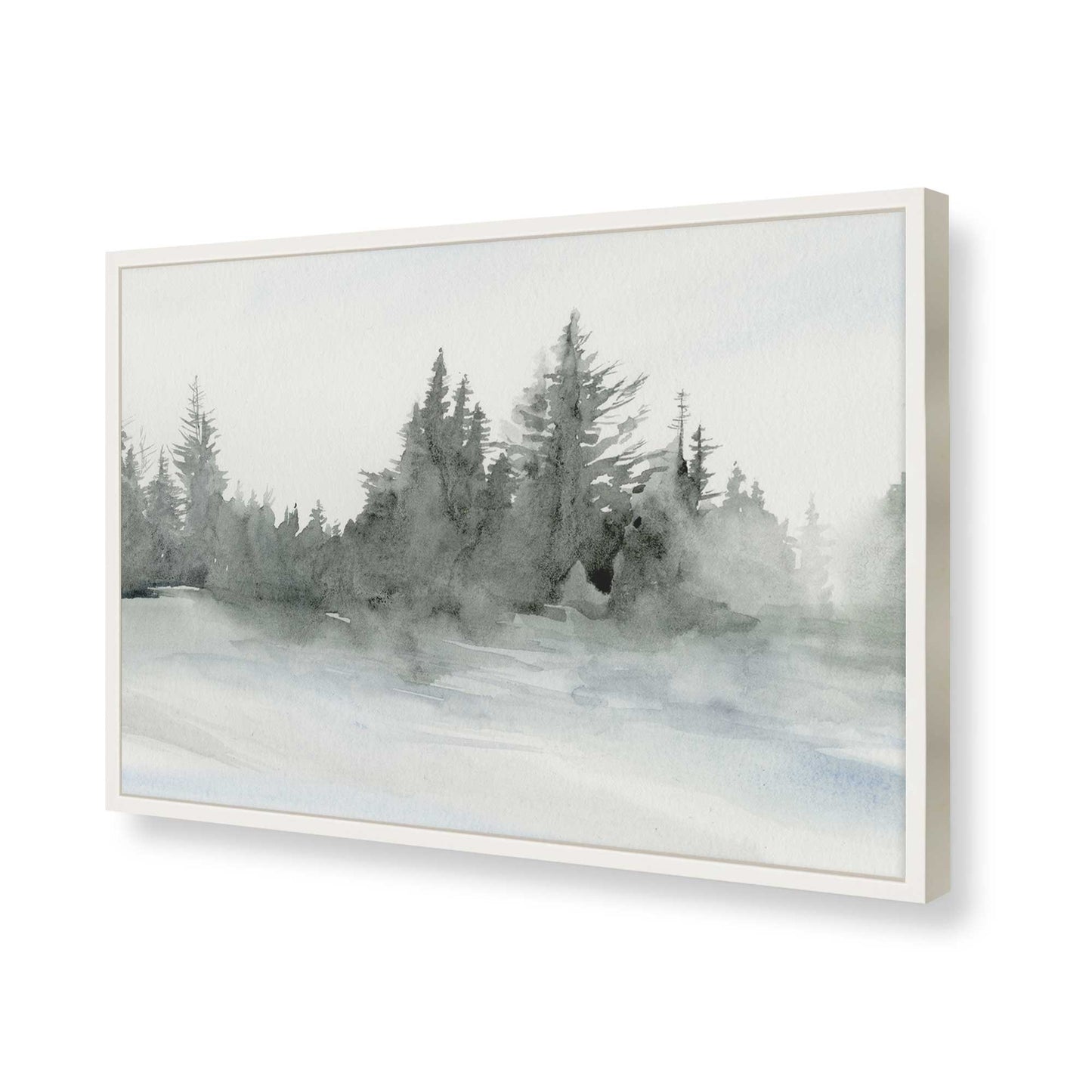 [Color:Opaque White], Picture of art in a Opaque White frame of the corner