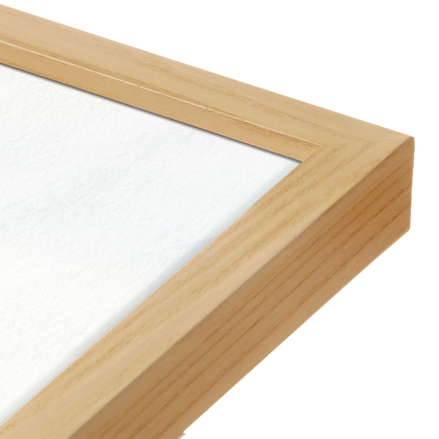 [Color:American Maple], Picture of art in a American Maple frame at an angle