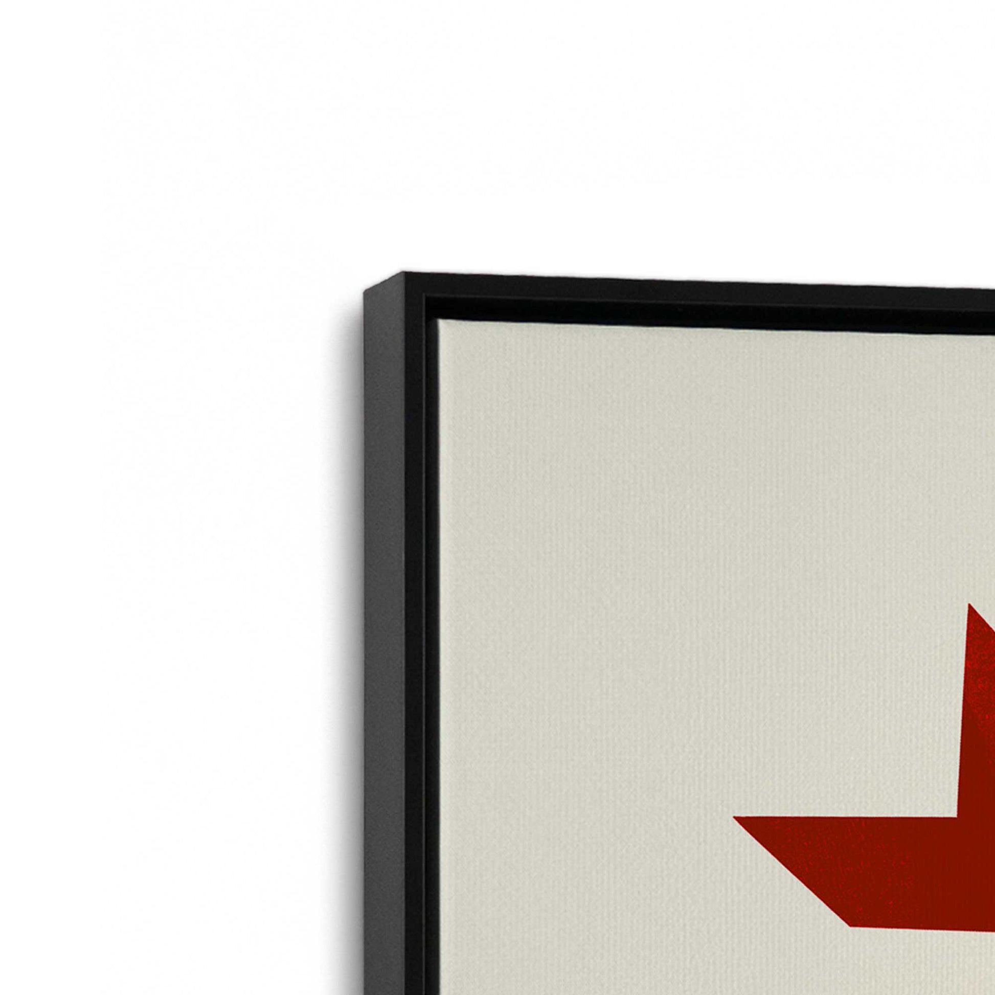 [Color:Satin Black], Picture of art in a Satin Black frame at an angle