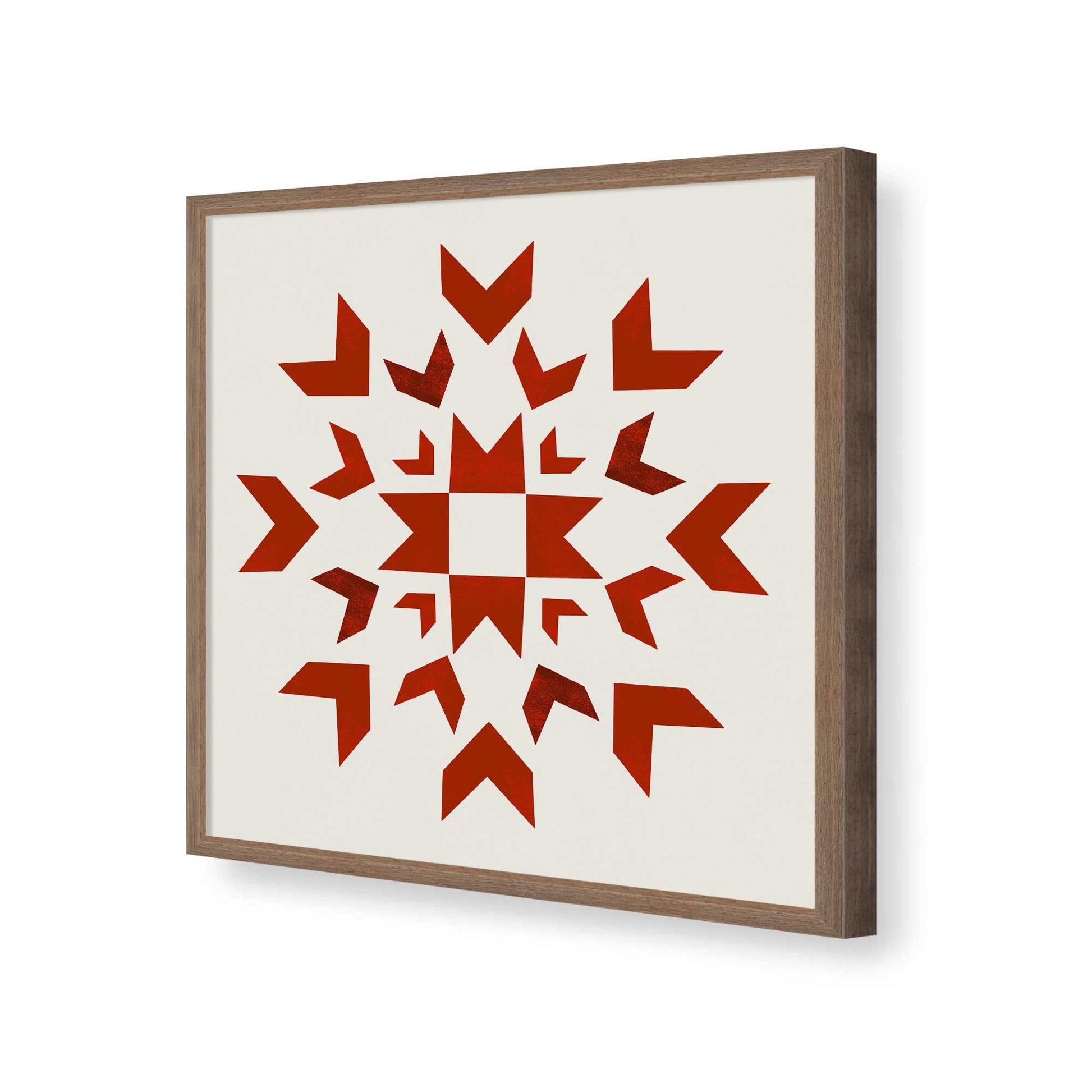 [Color:Walnut], Picture of art in a Walnut frame of the corner