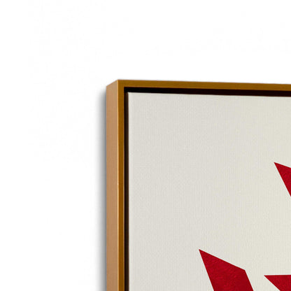 [Color:Polished Gold], Picture of art in a Polished Gold frame at an angle