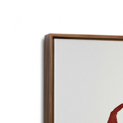 [Color:Walnut], Picture of art in a Walnut frame at an angle