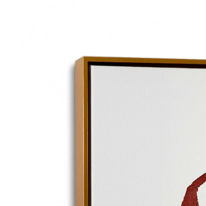 [Color:Polished Gold], Picture of art in a Polished Gold frame at an angle