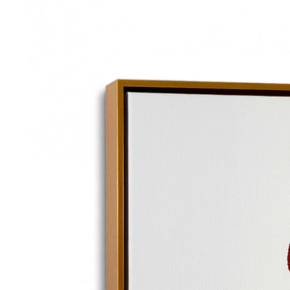 [Color:Polished Gold], Picture of art in a Polished Gold frame at an angle
