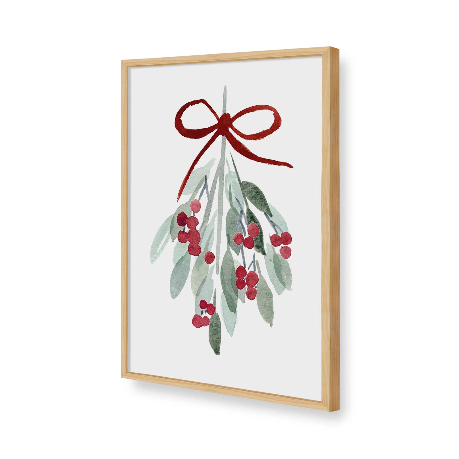 [Color:American Maple], Picture of art in a American Maple frame of the corner