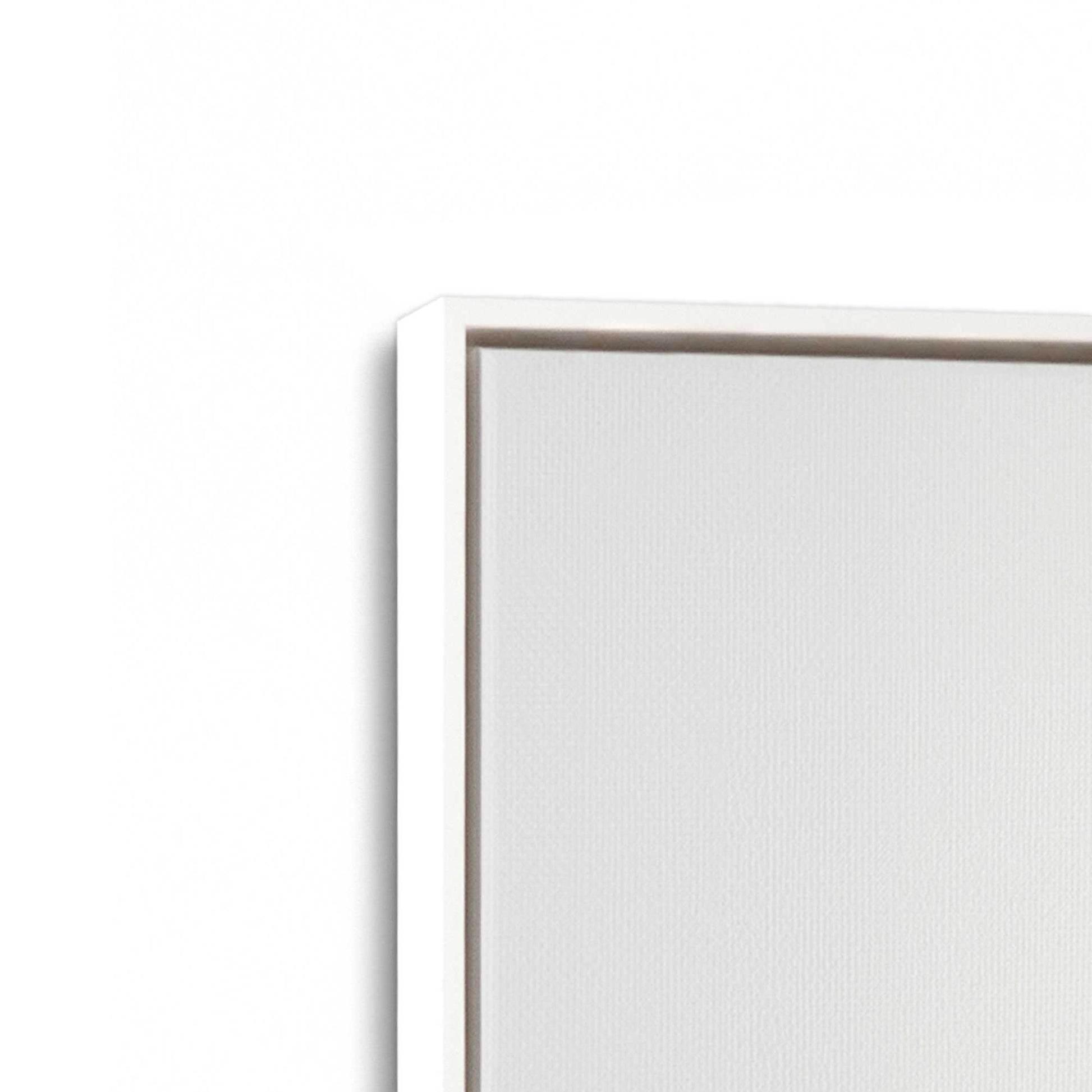 [Color:Opaque White], Picture of art in a White frame at an angle