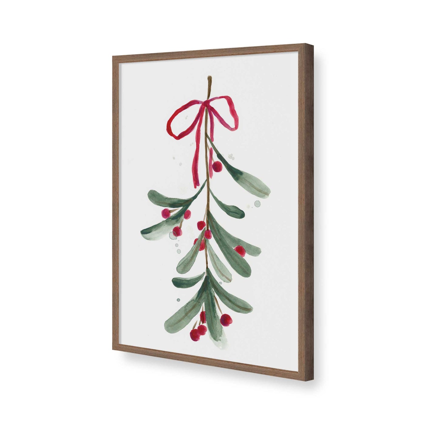 [Color:Walnut], Picture of art in a Walnut frame of the corner