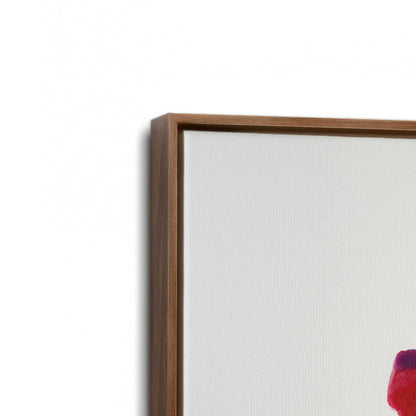 [Color:Walnut], Picture of art in a Walnut frame at an angle