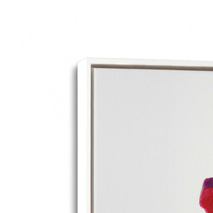 [Color:Opaque White], Picture of art in a White frame at an angle