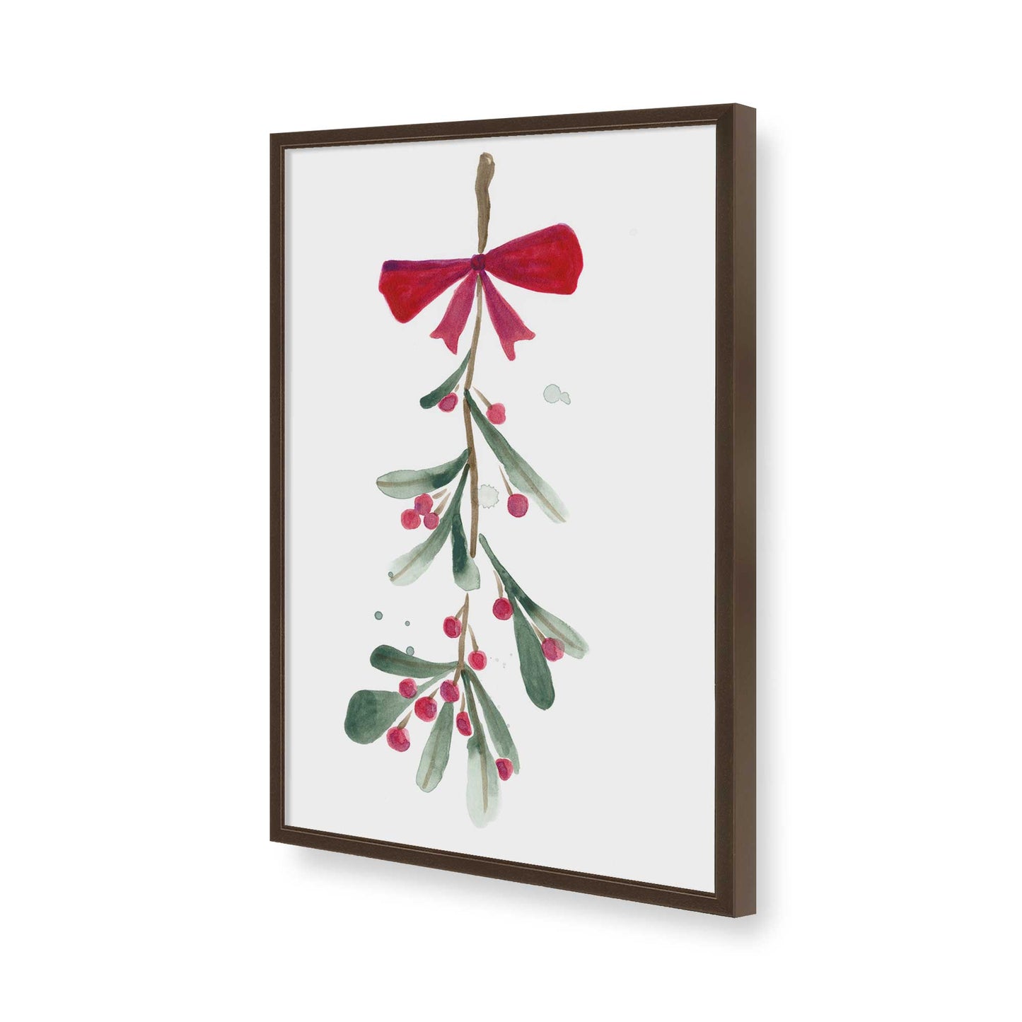 [Color:Brown], Picture of art in a Brown frame of the corner