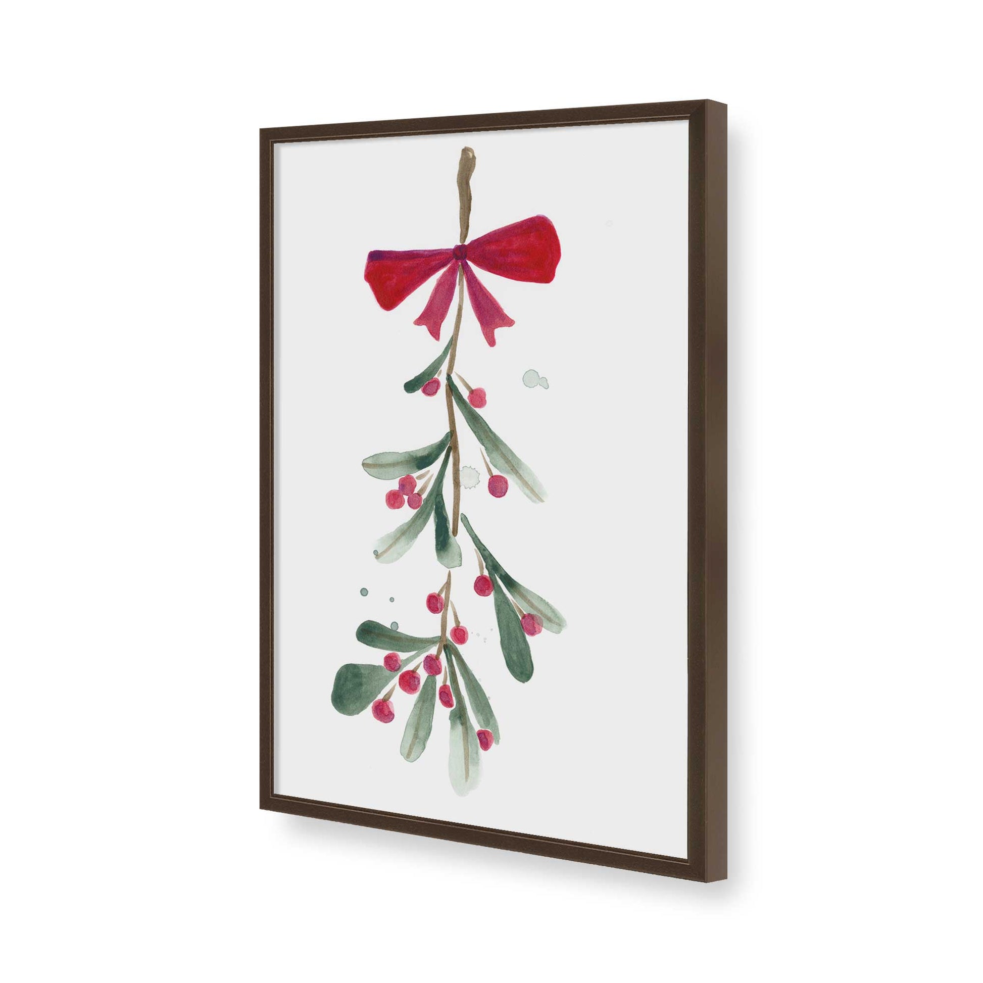 [Color:Brown], Picture of art in a Brown frame of the corner