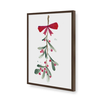 [Color:Brown], Picture of art in a Brown frame of the corner