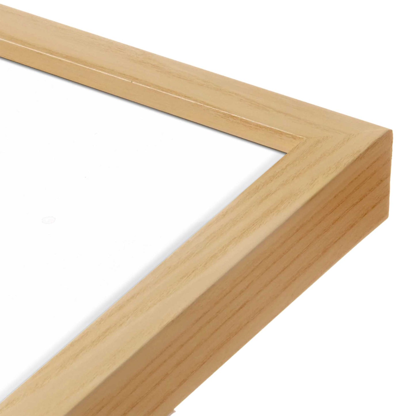 [Color:American Maple], Picture of art in a American Maple frame at an angle