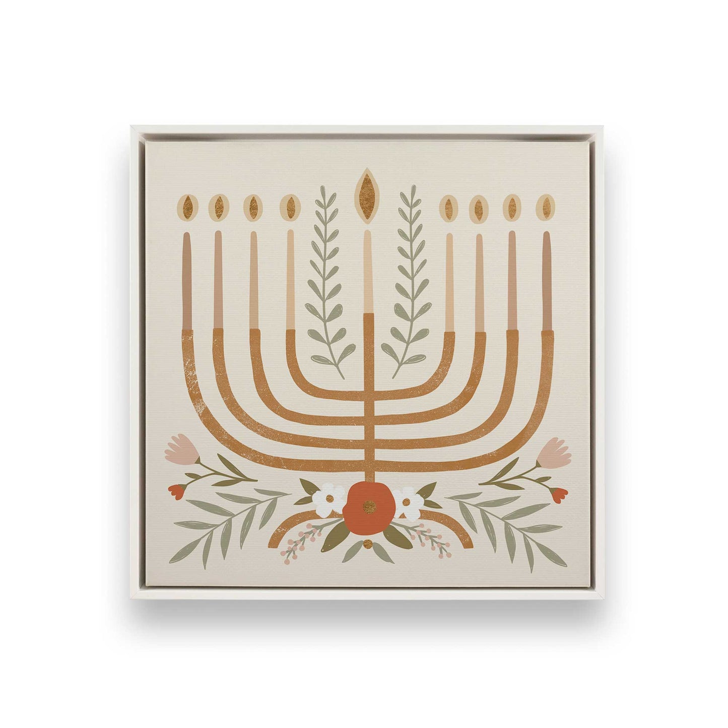 [Color:Opaque White], Picture of art in a White frame