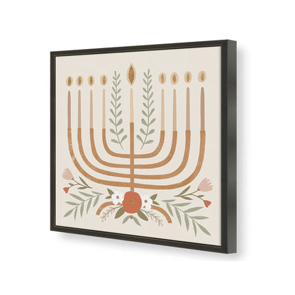 [Color:Satin Black], Picture of art in a Satin Black frame of the corner