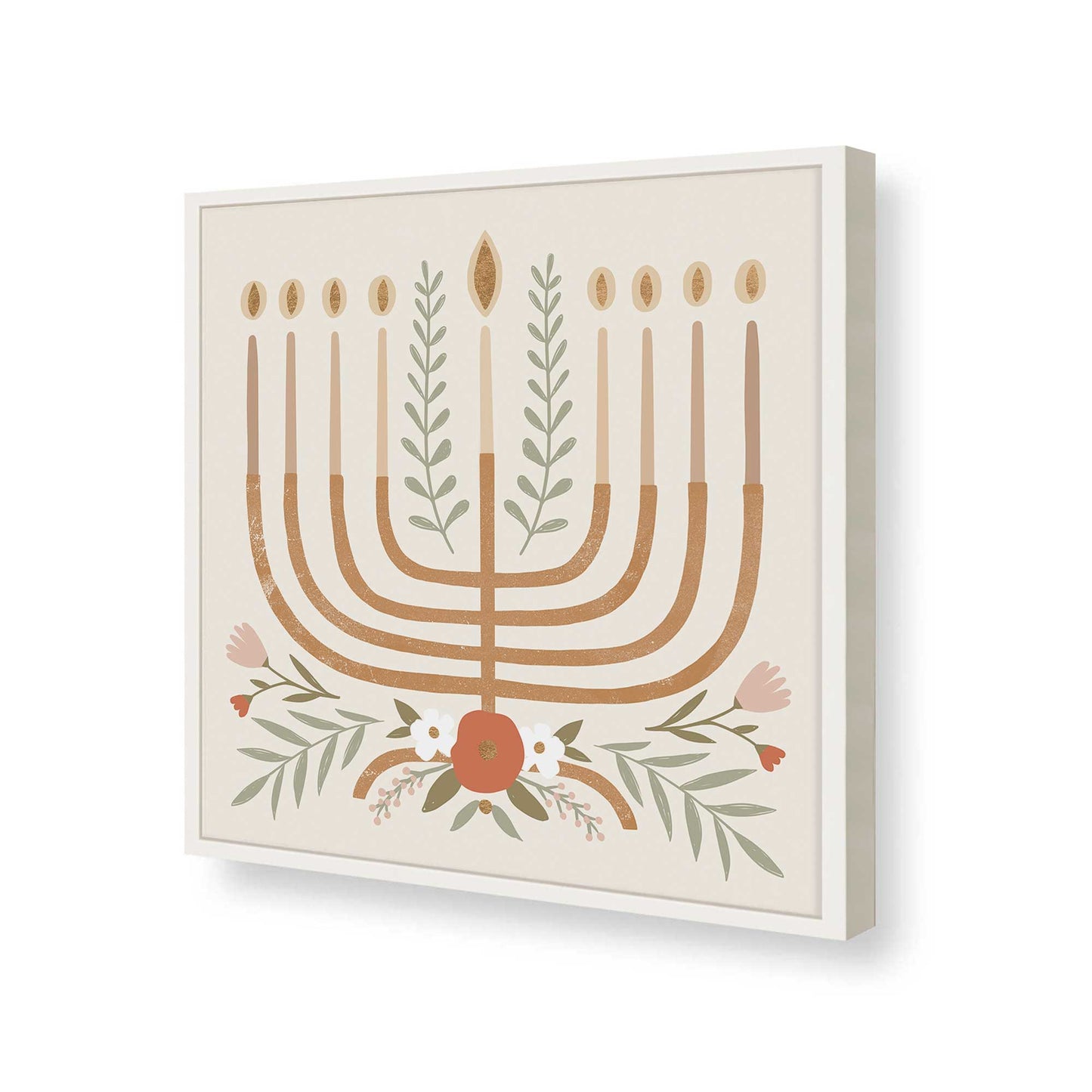 [Color:Opaque White], Picture of art in a Opaque White frame of the corner