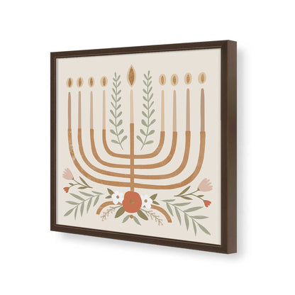 [Color:Espresso], Picture of art in a Espresso frame of the corner