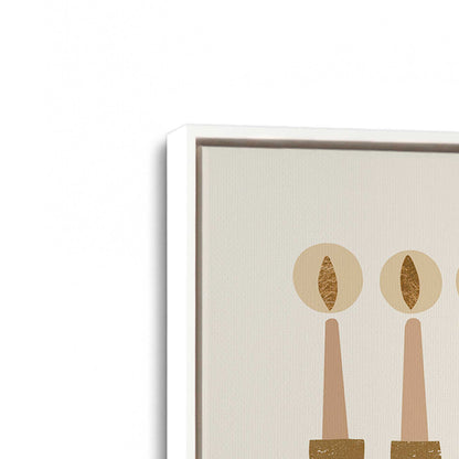 [Color:Opaque White], Picture of art in a White frame at an angle