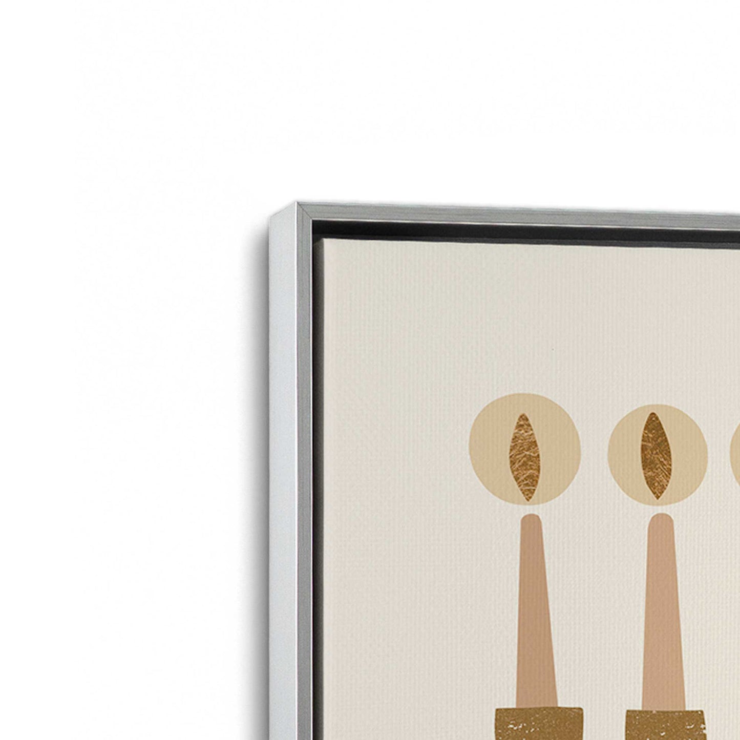 [Color:Polished Chrome], Picture of art in a Polished Chrome frame at an angle