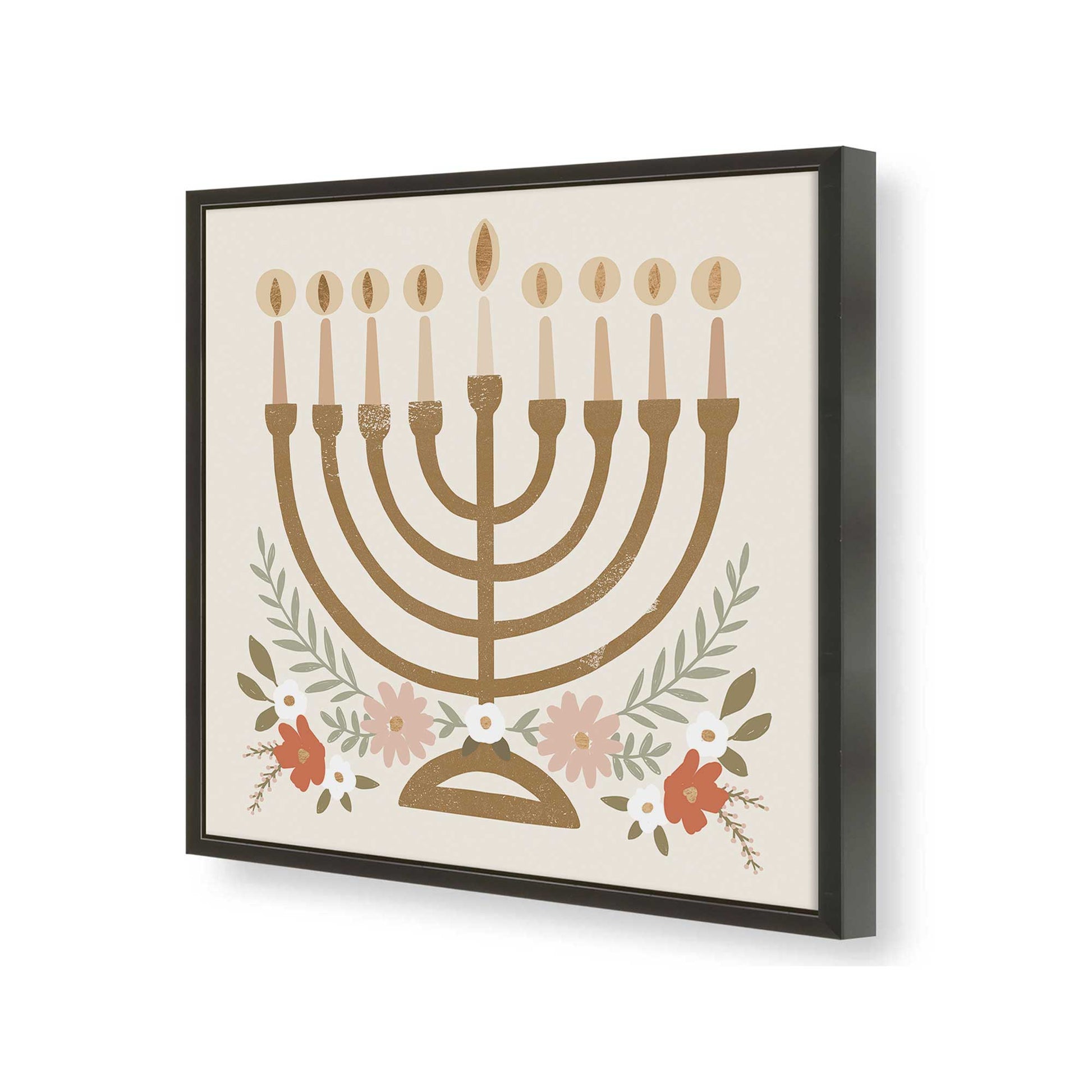 [Color:Satin Black], Picture of art in a Satin Black frame of the corner