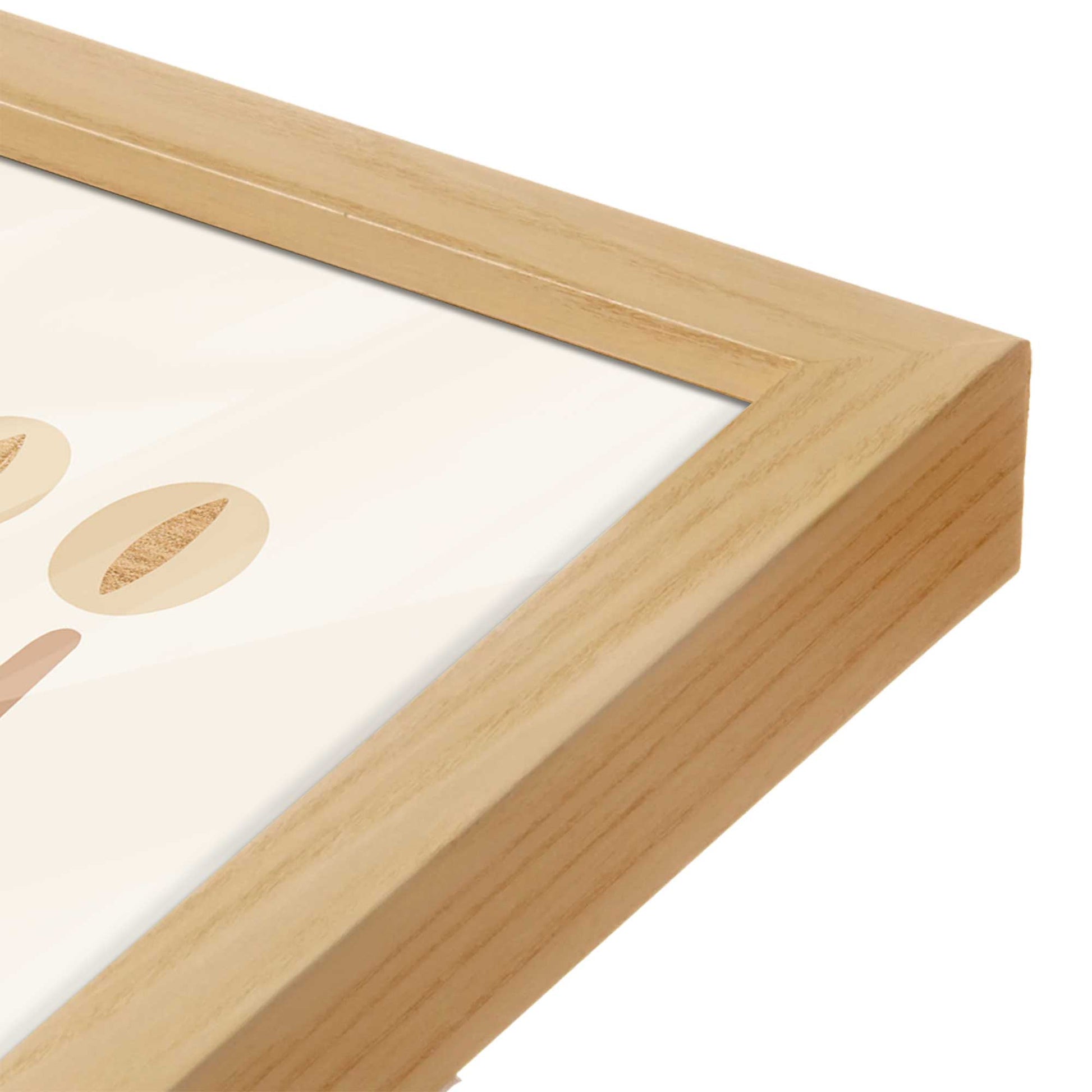 [Color:Espresso], Picture of art in a Espresso frame at an angle